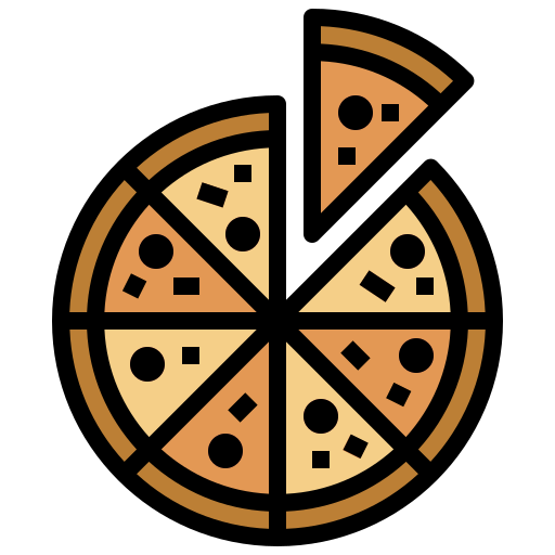 Pizza Surang Lineal Color icon