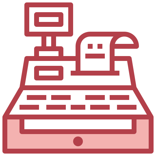 Cash register Surang Red icon