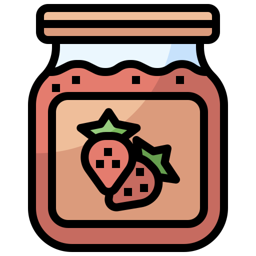 Strawberry jam Surang Lineal Color icon