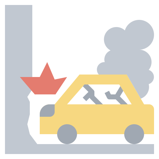 Accident Surang Flat icon