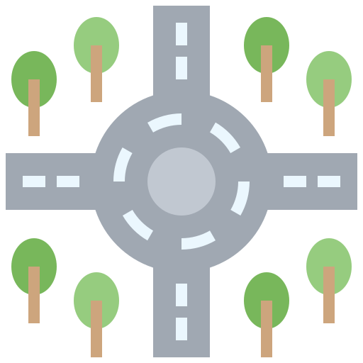 Crossroad Surang Flat icon