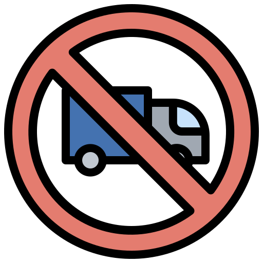 No trucks Surang Lineal Color icon