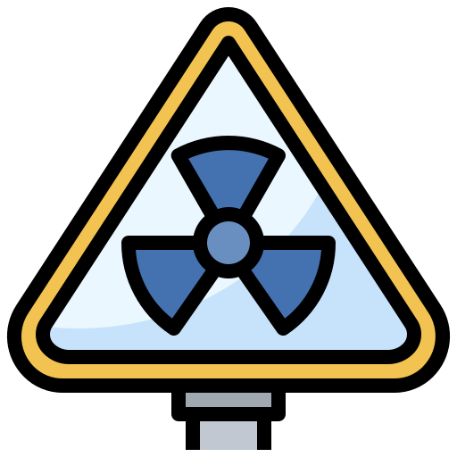 Radiation Surang Lineal Color icon