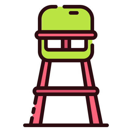 voedende stoel Good Ware Lineal Color icoon