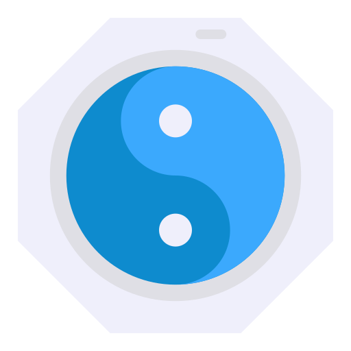 yin yang Good Ware Flat icona