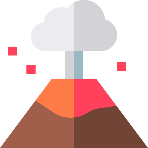 Volcano Basic Straight Flat icon