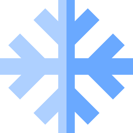 copo de nieve Basic Straight Flat icono