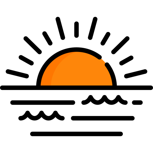 sonnenuntergang Special Lineal color icon