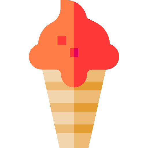 アイスクリーム Basic Straight Flat icon