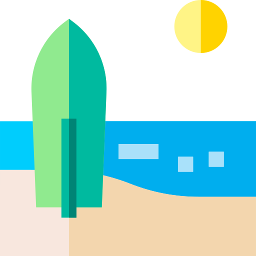 サーフィン Basic Straight Flat icon