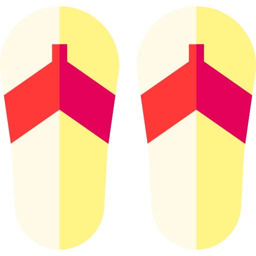 sandálias de dedo Basic Straight Flat Ícone