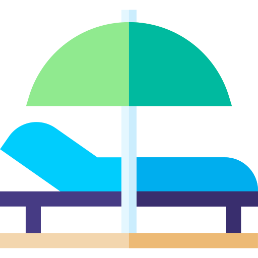 해변 의자 Basic Straight Flat icon