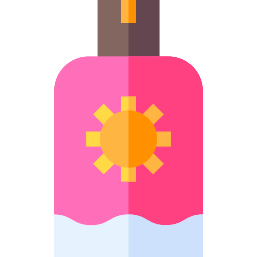 Suncream Basic Straight Flat icon