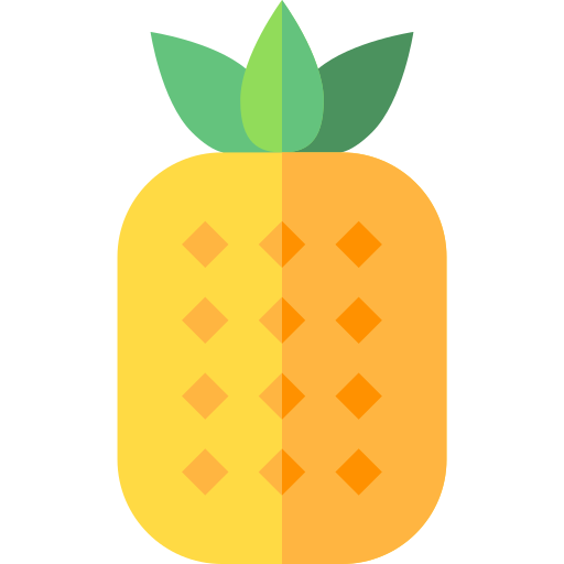 Pineapple Basic Straight Flat icon