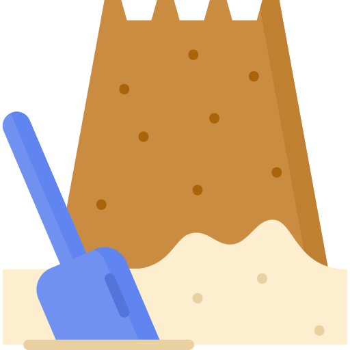 castello di sabbia Special Flat icona