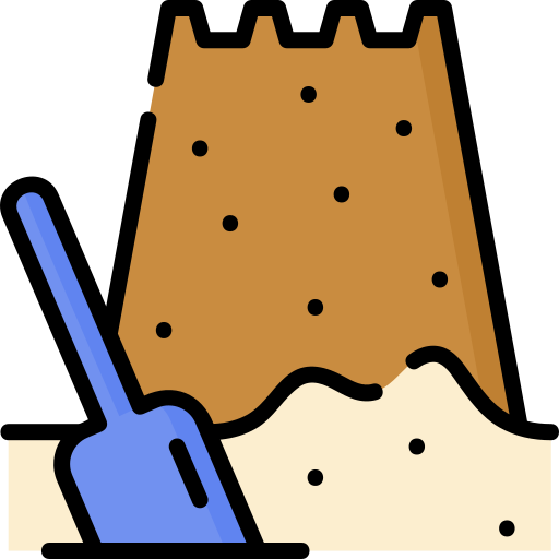 Sand castle Special Lineal color icon
