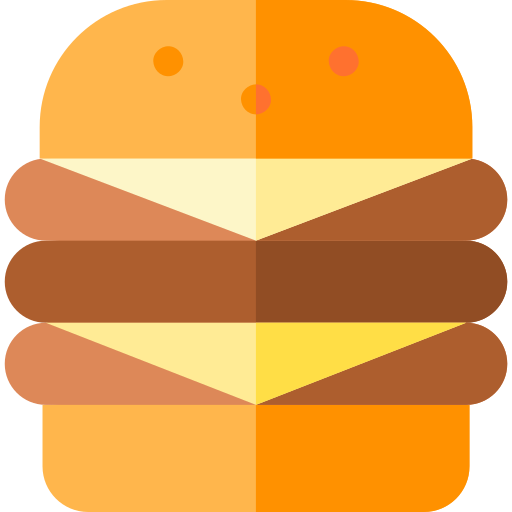 햄버거 Basic Straight Flat icon