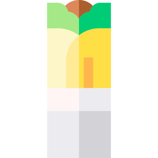 kebab Basic Straight Flat ikona