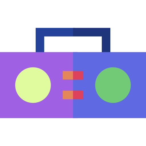 Boombox Basic Straight Flat icon