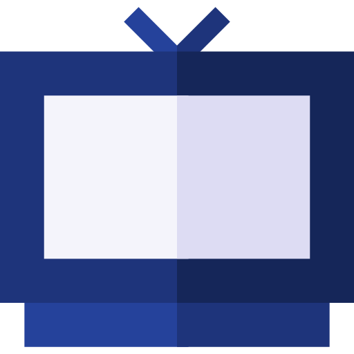 alter fernseher Basic Straight Flat icon