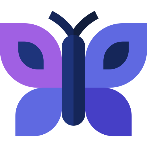 papillon Basic Straight Flat Icône