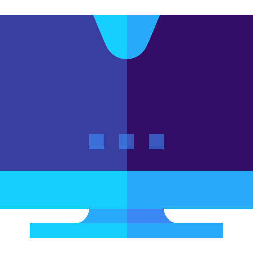 desktop Basic Straight Flat icon
