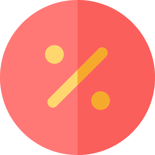 백분율 Basic Rounded Flat icon
