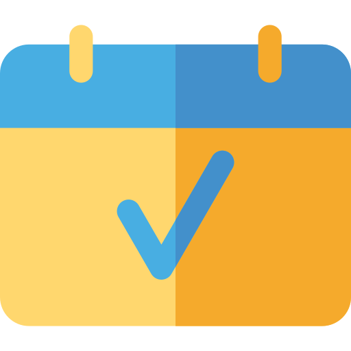 Calendar Basic Rounded Flat icon