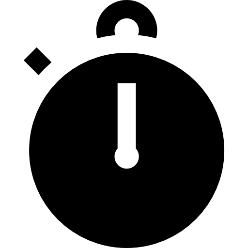 Stopwatch Basic Straight Filled icon