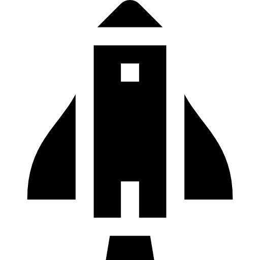 Space ship Basic Straight Filled icon