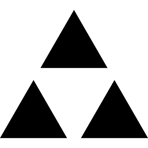 piramide Basic Straight Filled icoon