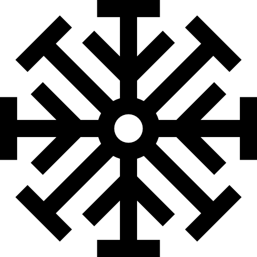 flocon de neige Basic Straight Lineal Icône