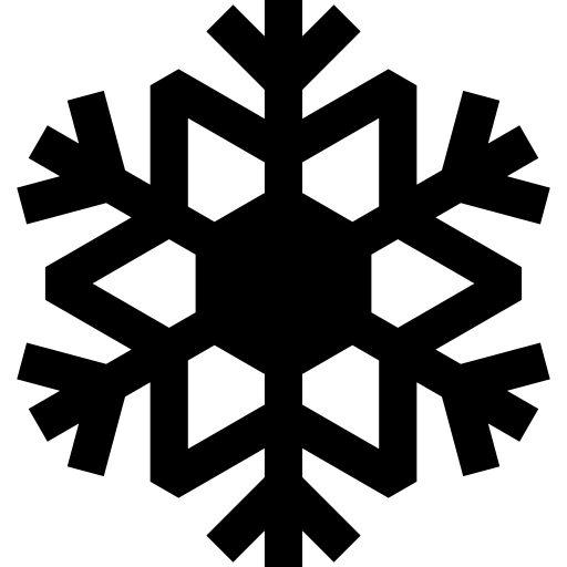 fiocco di neve Basic Straight Filled icona