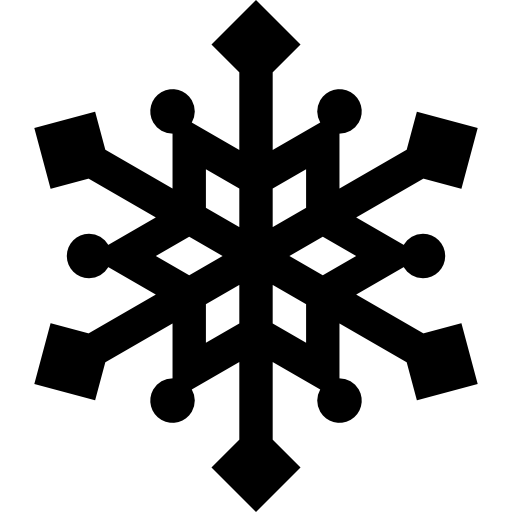 płatek śniegu Basic Straight Filled ikona