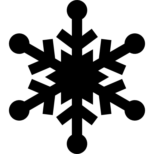 flocon de neige Basic Straight Filled Icône