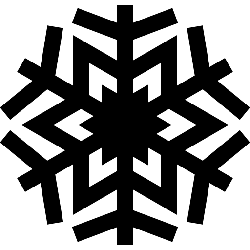 Снежинка Basic Straight Filled иконка