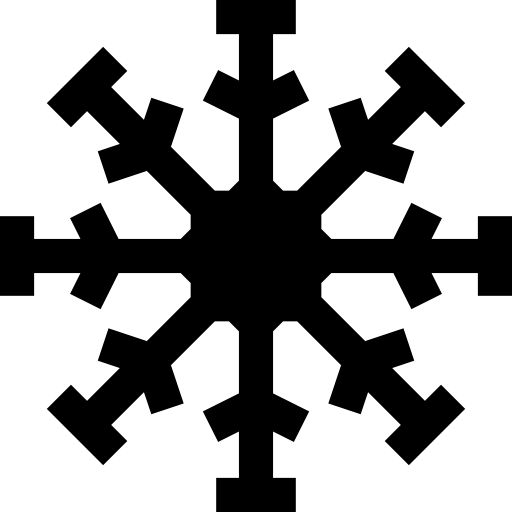copo de nieve Basic Straight Filled icono