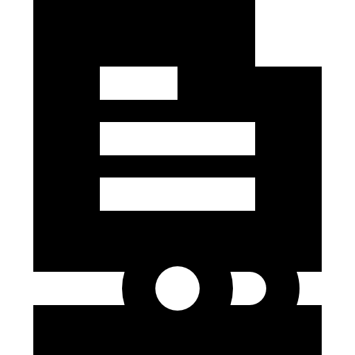código postal Basic Straight Filled icono