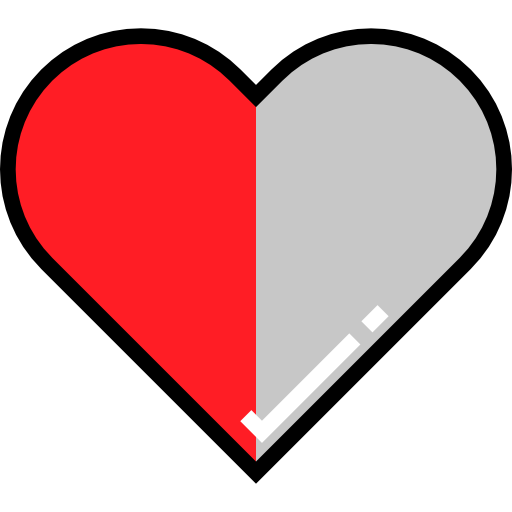 corazón Detailed Straight Lineal color icono