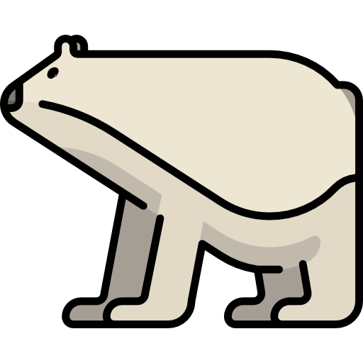 oso polar Special Lineal color icono