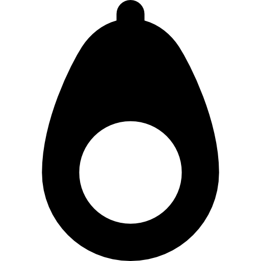 avocado Basic Straight Filled icoon