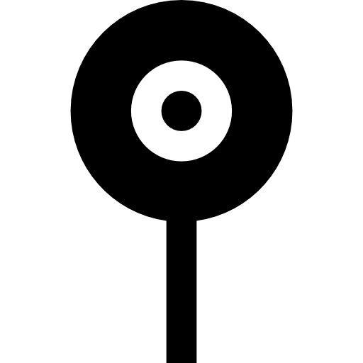 chupete Basic Straight Filled icono