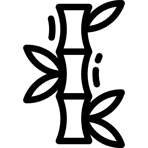 竹 Detailed Rounded Lineal icon
