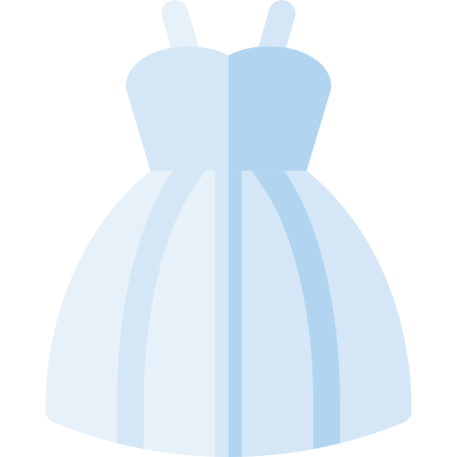 sukienka panny młodej Basic Rounded Flat ikona