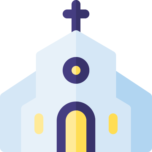 Церковь Basic Rounded Flat иконка