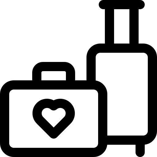 bagage Basic Rounded Lineal Icône