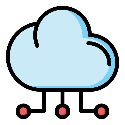 cloud computing Generic Outline Color Icône