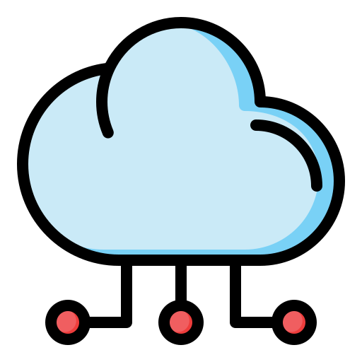 cloud computing Generic Outline Color icon