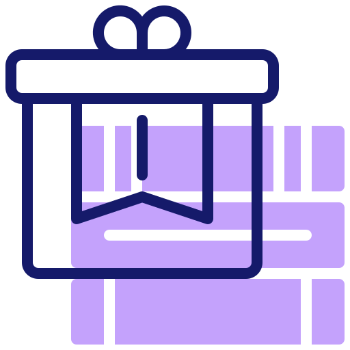 Gift box Inipagistudio Lineal Color icon