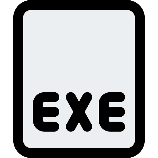 exe Pixel Perfect Lineal Color icon